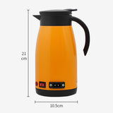 Maxbell Car Kettle Boiler 12V 24V 680ml Heated Water Cup Good Sealing Performance Orange