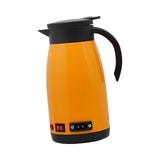Maxbell Car Kettle Boiler 12V 24V 680ml Heated Water Cup Good Sealing Performance Orange