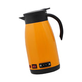 Maxbell Car Kettle Boiler 12V 24V 680ml Heated Water Cup Good Sealing Performance Orange