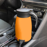 Maxbell Car Kettle Boiler 12V 24V 680ml Heated Water Cup Good Sealing Performance Orange