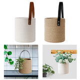 Maxbell Hanging Rope Basket Decorative Baskets for Living Room Decoration White