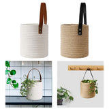 Maxbell Hanging Rope Basket Decorative Baskets for Living Room Decoration White