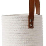 Maxbell Hanging Rope Basket Decorative Baskets for Living Room Decoration White