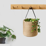 Maxbell Hanging Rope Basket Decorative Baskets for Living Room Decoration Yellow