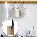 Maxbell Hanging Rope Basket Decorative Baskets for Living Room Decoration Yellow