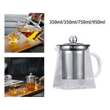 Maxbell Glass Teapot with Strainer Tea Maker Pot Jug for Iced tea Bags Hotel 350ml