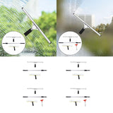 Maxbell Telescopic Rod Window Squeegee Long Handle Scrubber for Shower Door Wall Home Without Accs 1.2m