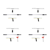 Maxbell Telescopic Rod Window Squeegee Long Handle Scrubber for Shower Door Wall Home Without Accs 1.2m