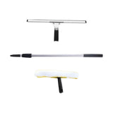 Maxbell Telescopic Rod Window Squeegee Long Handle Scrubber for Shower Door Wall Home Without Accs 2.4m