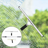 Maxbell Telescopic Rod Window Squeegee Long Handle Scrubber for Shower Door Wall Home Without Accs 2.4m