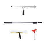 Maxbell Telescopic Rod Window Squeegee Long Handle Scrubber for Shower Door Wall Home With Accs 2.4m