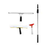 Maxbell Telescopic Rod Window Squeegee Long Handle Scrubber for Shower Door Wall Home With Accs 2.4m