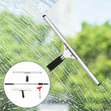 Maxbell Telescopic Rod Window Squeegee Long Handle Scrubber for Shower Door Wall Home With Accs 2.4m