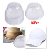 Maxbell 10Pcs Hat Holder Inner Support Clear Dome Shape Display for Home Shop Travel