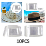 Maxbell 10Pcs Lightweight Wide Brim Hat Stand Holder Hat Support Cowbody Hat Fedora Conical