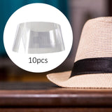 Maxbell 10Pcs Lightweight Wide Brim Hat Stand Holder Hat Support Cowbody Hat Fedora Conical