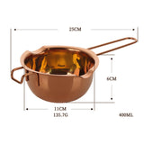 Maxbell Stainless Steel Double Boiler Metls Pot 400ml for Melting Chocolate Sturdy B