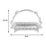 Maxbell Fruit Tray Multifunctional Farmhouse Decor Serving Tray for Wedding Holiday