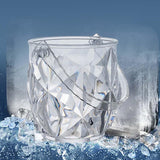 Maxbell Portable Ice Bucket Champagne Beer Wine Chiller for Restaurant Bar Home 1.2L