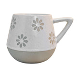 Maxbell 400ml Coffee Cup Drinking Cups Espresso Mug Retro for Yogurt Office Travel Flower