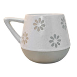 Maxbell 400ml Coffee Cup Drinking Cups Espresso Mug Retro for Yogurt Office Travel Flower