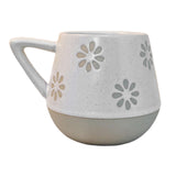 Maxbell 400ml Coffee Cup Drinking Cups Espresso Mug Retro for Yogurt Office Travel Flower