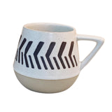 Maxbell 400ml Coffee Cup Drinking Cups Espresso Mug Retro for Yogurt Office Travel arrows