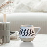 Maxbell 400ml Coffee Cup Drinking Cups Espresso Mug Retro for Yogurt Office Travel arrows