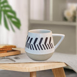 Maxbell 400ml Coffee Cup Drinking Cups Espresso Mug Retro for Yogurt Office Travel arrows