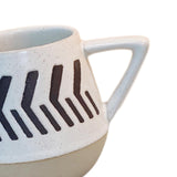 Maxbell 400ml Coffee Cup Drinking Cups Espresso Mug Retro for Yogurt Office Travel arrows