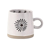 Maxbell 400ml Coffee Cup Drinking Cups Espresso Mug Retro for Yogurt Office Travel star A