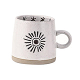 Maxbell 400ml Coffee Cup Drinking Cups Espresso Mug Retro for Yogurt Office Travel star A
