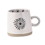 Maxbell 400ml Coffee Cup Drinking Cups Espresso Mug Retro for Yogurt Office Travel star A