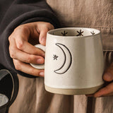 Maxbell 400ml Coffee Cup Drinking Cups Espresso Mug Retro for Yogurt Office Travel star A