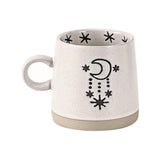 Maxbell 400ml Coffee Cup Drinking Cups Espresso Mug Retro for Yogurt Office Travel star B