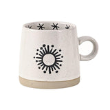 Maxbell 400ml Coffee Cup Drinking Cups Espresso Mug Retro for Yogurt Office Travel star B