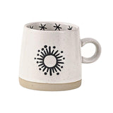Maxbell 400ml Coffee Cup Drinking Cups Espresso Mug Retro for Yogurt Office Travel star B