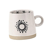 Maxbell 400ml Coffee Cup Drinking Cups Espresso Mug Retro for Yogurt Office Travel star B