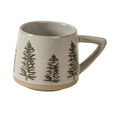 Maxbell 400ml Coffee Cup Drinking Cups Espresso Mug Retro for Yogurt Office Travel tree