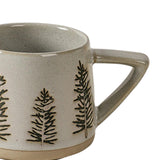 Maxbell 400ml Coffee Cup Drinking Cups Espresso Mug Retro for Yogurt Office Travel tree