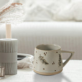 Maxbell 400ml Coffee Cup Drinking Cups Espresso Mug Retro for Yogurt Office Travel Feather