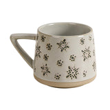 Maxbell 400ml Coffee Cup Drinking Cups Espresso Mug Retro for Yogurt Office Travel snowflake