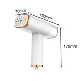 Maxbell Mini Ironing Machine 1000W Foldable Quick Heat up for Fabric Clothes Travel White
