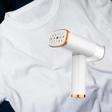 Maxbell Mini Ironing Machine 1000W Foldable Quick Heat up for Fabric Clothes Travel White