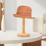 Maxbell Tabletop Hat Stand Baseball Hat Display Freestanding for Clothing Store Shop Wood L