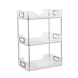 Maxbell Cosmetic Storage Rack Organizer Shelf for Kitchen Home Pantry Countertop Clear