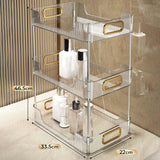 Maxbell Cosmetic Storage Rack Organizer Shelf for Kitchen Home Pantry Countertop Clear