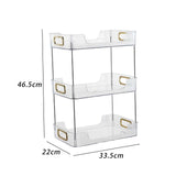 Maxbell Cosmetic Storage Rack Organizer Shelf for Kitchen Home Pantry Countertop Clear