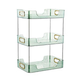 Maxbell Cosmetic Storage Rack Organizer Shelf for Kitchen Home Pantry Countertop Green