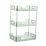 Maxbell Cosmetic Storage Rack Organizer Shelf for Kitchen Home Pantry Countertop Green